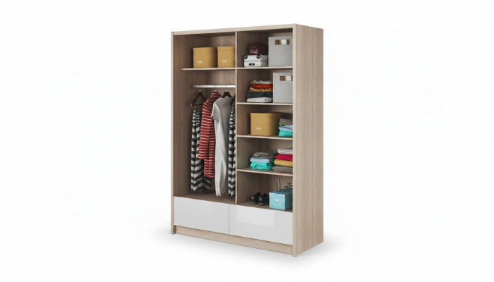 Étagères polyvalentes Armoire étagère Armoire de rangement 150cm nouveau Porte-manteau