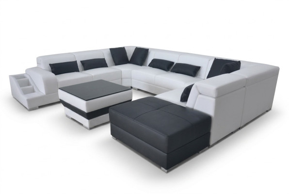 Revêtement de siège moderne Paysage vivant Tapisserie de canapé de salon Coin USB en forme de U nouveau