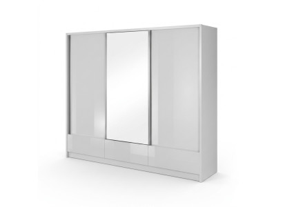 Grande chambre Armoire à portes flottantes 250cm Armoires à vêtements