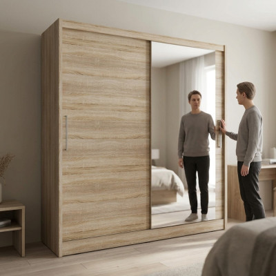 Étagères polyvalentes 180 cm Armoire Étagère Rangement Armoire Porte-manteau neuf