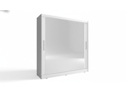 Miroir de chambre Armoire à portes flottantes 200cm Armoires à vêtements à portes coulissantes
