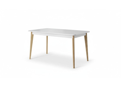 Table à manger en bois moderne, table à manger en bois de 140/180 cm, extensible pour la salle à manger.