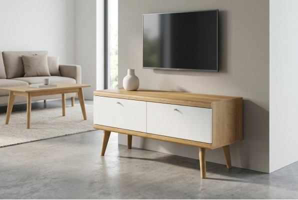 Buffet télé PRTV107 Armoire TV Meuble TV Design Armoire en Bois Placards Télévision