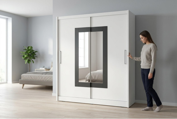 Armoire polyvalente 180cm Étagères de rangement Armoire Porte-manteau neuf Étagère