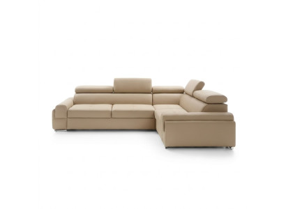 Canapé d'angle design en cuir textile rembourré Multifonction Sofas Salon paysage neuf