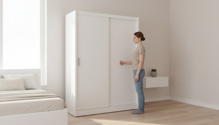 Étagères polyvalentes 150cm Armoire Étagère Armoire de rangement Porte-manteau nouveau