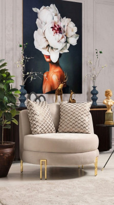 Fauteuil rembourré Seater Design Canapé Fauteuil Relax Tissu Lounge Luxe Salon