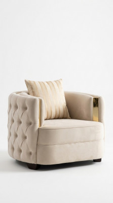Salon Fauteuil de luxe moderne design Chesterfield 1 place mobilier italien