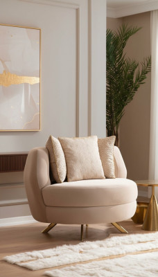 Fauteuil de luxe Rembourrage Mobilier Salon Fauteuil une place Textile Salon Restaurant