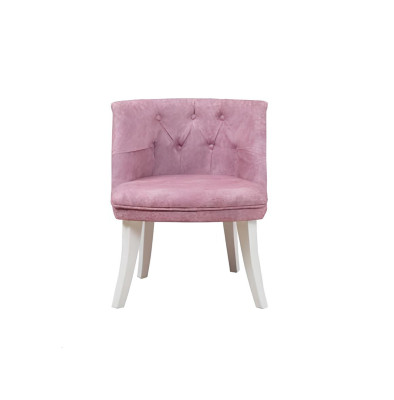 Chaise Chesterfield rose exclusive, fauteuil rembourré, meuble de designer.