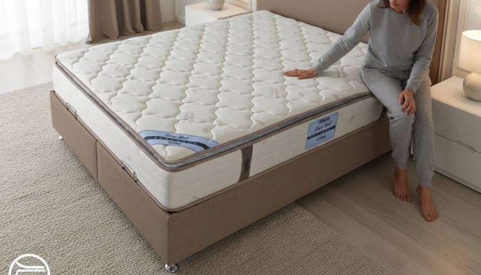 Matelas orthopédique King Queen Size 150x200 de haute qualité 24cm double