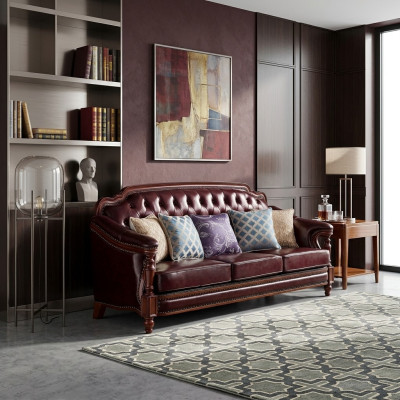 Chesterfield canapé trois places canapé rembourré canapé classique canapé salon