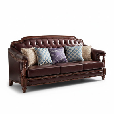 Chesterfield canapé trois places canapé rembourré canapé classique canapé salon