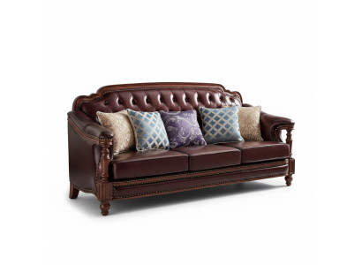 Chesterfield canapé trois places canapé rembourré canapé classique canapé salon