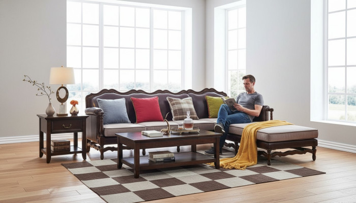 Amerika Möbel 1800 Kolonialstil Wohnzimmermöbel Sofa Set