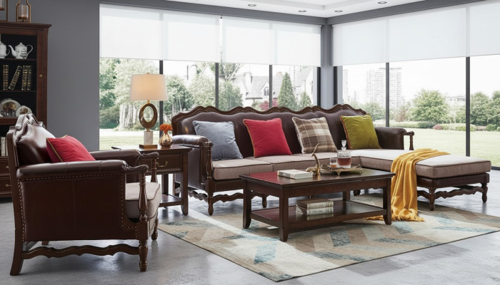 Amerika Möbel 1800 Kolonialstil Wohnzimmermöbel Sofa Set