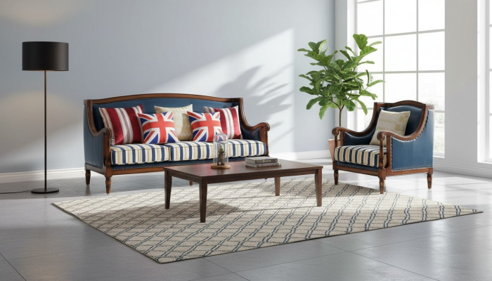American Furniture Canapé Set USA Ensemble 3+1 Places Trois Places Fauteuil