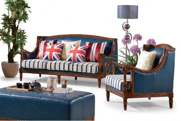 American Furniture Canapé Set USA Ensemble 3+1 Places Trois Places Fauteuil