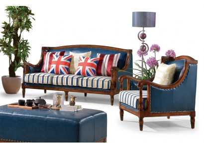 American Furniture Canapé Set USA Ensemble 3+1 Places Trois Places Fauteuil