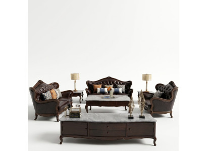 Ensemble de canapés de luxe 3+1 places fauteuil canapés siège salon