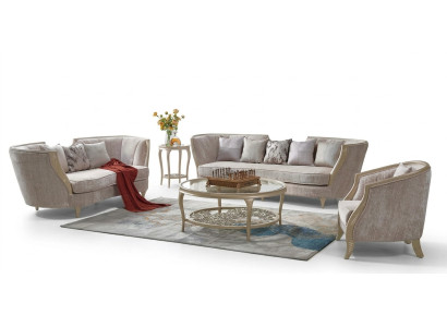 Luxueux ensemble de canapés Mobilier d'hôtel Canapé Sofa Élégant style canapé en tissu