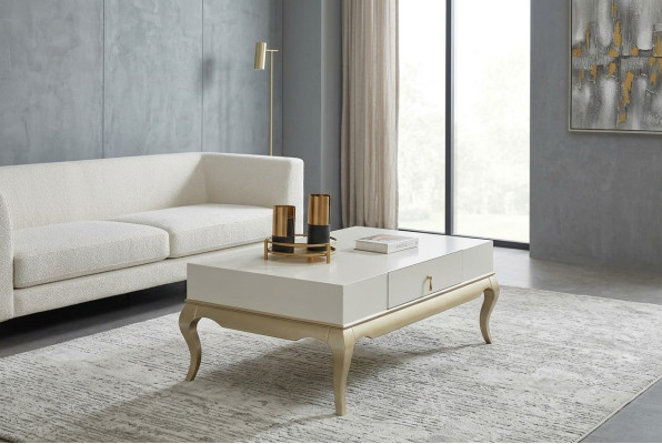 Table basse Table d'appoint Table basse de salon Bois Table basse en bois blanc