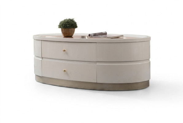 Table basse Tables d'appoint Salon Bois Table basse Design Blanc