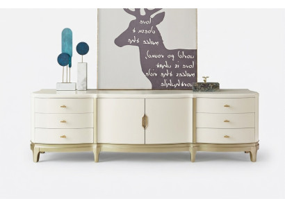 Bahut Armoire Étagère Meuble Armoire en bois Blanc Bahut Commode