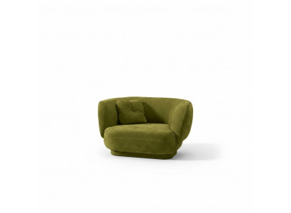 Siège de fauteuil vert design Prianera Salle de séjour Rembourrage Fauteuil Single Luxe Mobilier Style