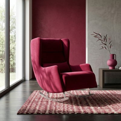 Fauteuil de luxe Rembourrage de luxe Style italien en bois massif Mobilier moderne À une place