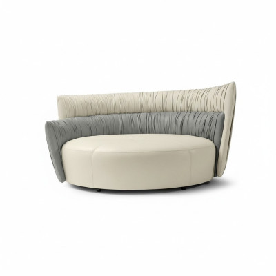 Canapé rond Canapé deux places Canapé design 2 places Canapés Rembourrage en cuir Prianera Sofa