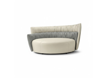 Canapé rond Canapé deux places Canapé design 2 places Canapés Rembourrage en cuir Prianera Sofa