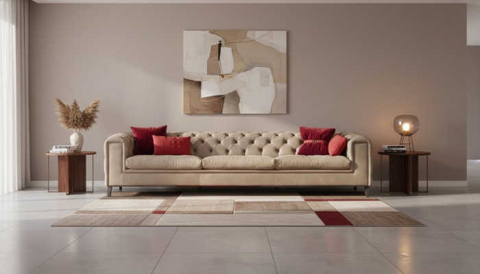Canapé 4 places en cuir canapés de luxe Designer Luxe Chesterfield neuf.nioiiiii