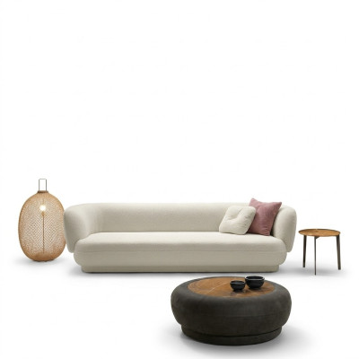 Canapé trois places de luxe blanc 3 places Design de canapé moderne Mobilier design Couchages