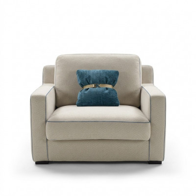 Fauteuil 1 place en textile de salon de luxe Prianera nouveau design de fauteuil moderne nouveau