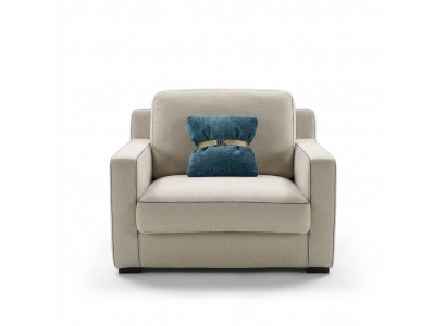 Fauteuil 1 place en textile de salon de luxe Prianera nouveau design de fauteuil moderne nouveau