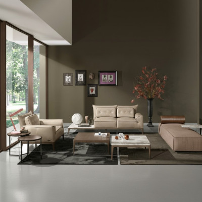 Ensemble de canapé Prianera Design Canapé Fauteuil Rembourrage Canapés 3 pièces. Ensemble chaise longue