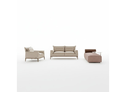 Ensemble de canapé Prianera Design Canapé Fauteuil Rembourrage Canapés 3 pièces. Ensemble chaise longue