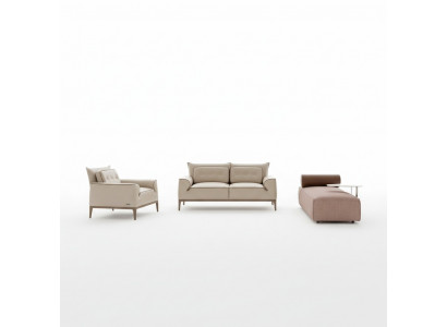Ensemble de canapé Prianera Design Canapé Fauteuil Rembourrage Canapés 3 pièces. Ensemble chaise longue