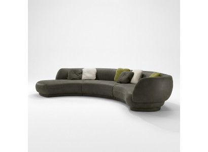 Canapé rond Canapé d'angle Canapé 6 places Canapé en cuir de luxe Mobilier de salon