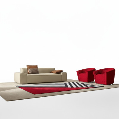Ensemble de canapés Sofa Luxury Suite Canapés Fauteuil 311 places Ensemble moderne Beige de design