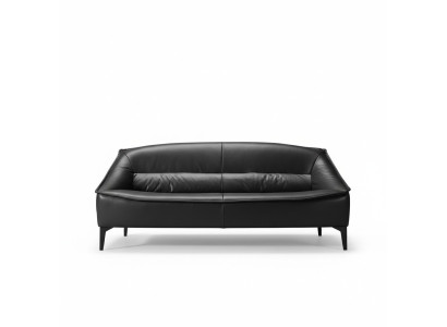 Canapé de luxe trois places Canapés 3 places en cuir design Canapé Style Mobilier Noir