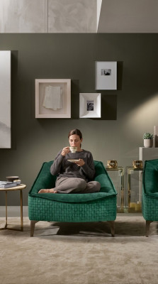 Design de meubles de luxe Fauteuil classique Fauteuil de design moderne Textile Salon nouveau