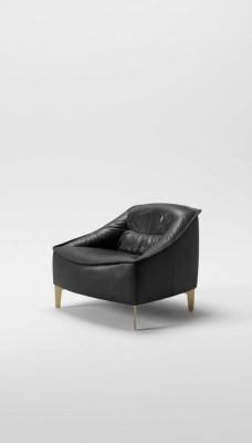 Revêtement de fauteuil à sièges Design moderne Fauteuil en cuir Détente Salon de luxe Salle de séjour