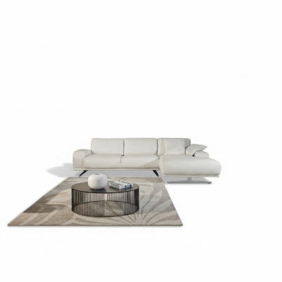 Canapé d'angle en L de luxe Meubles de salon Design de canapé Blanc Nouveauté en mobilier italien