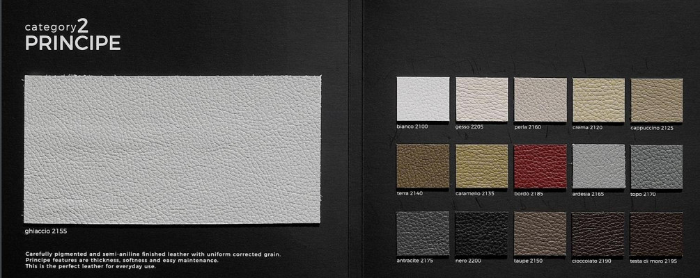 Canapé 3 places Mobilier de luxe Salon Canapé en cuir Trois places Design gris Prianera