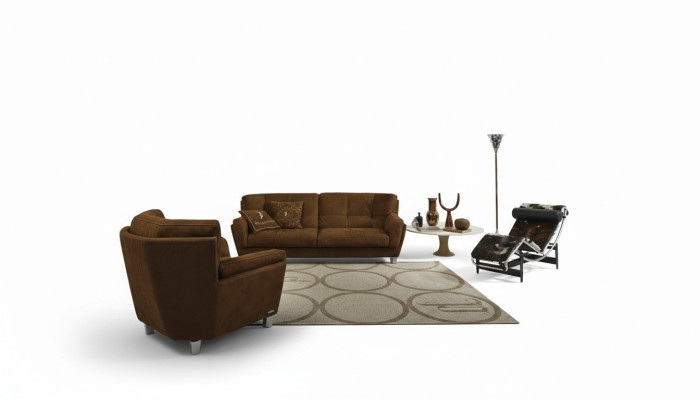 Ensemble de canapés de luxe 3+1 places Fauteuil Canapés en cuir pour salon nouveau