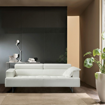 Rembourrage Prianera Mobilier Canapé 3 places Canapés 3 places Canapés en cuir de luxe Canapés blancs