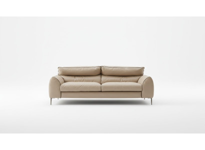 Sofa en cuir beige pour le salon Deux places de design Canapés rembourrés Canapés 2 places Prianera