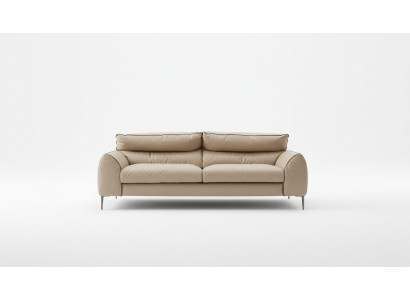 Sofa en cuir beige pour le salon Deux places de design Canapés rembourrés Canapés 2 places Prianera